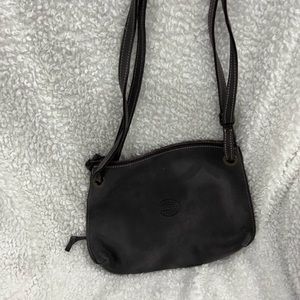 Roots suede bag dark purple